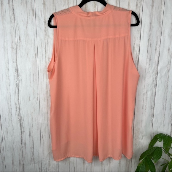 Not Your Daughters Jeans peach blouse XL - Picture 4 of 5